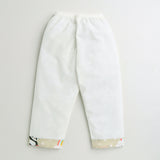 Polka Tots Full Sleeves Baby Night Wear Rainbow Kurta Pyjama - Cream - Laadlee