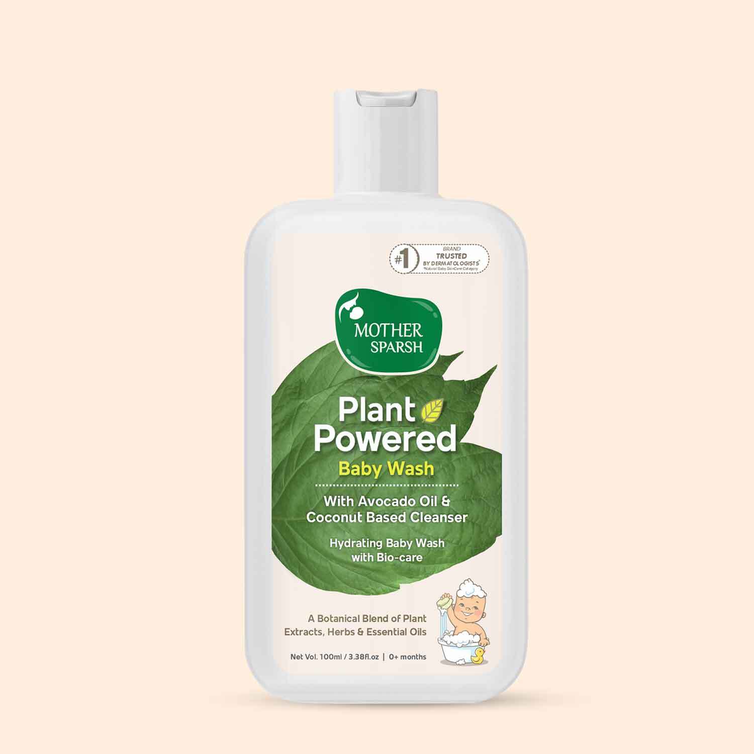 Mother Sparsh Plant Powered Baby Shampoo - 100ml - Laadlee
