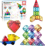 Picasso Magnetic Tiles Diamond Series with 1 Car - 80pcs