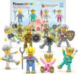 Picasso Magneic Medieval Character Figures - 8pcs