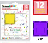Picasso Magnetic Tiles Square Expansion Pack - 12pcs