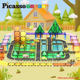 Picasso Magnetic Tiles Highway Printed Set - 16pcs