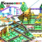 Picasso Magnetic Tiles Highway Printed Set - 16pcs