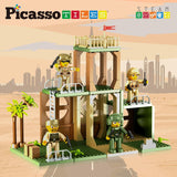 Picasso Magnetic Tiles Combat Force 4 Military Figures - 186pcs