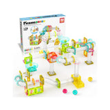 Picasso Magnetic Marble Run with Launcher - 80pcs