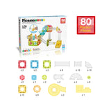 Picasso Magnetic Marble Run with Launcher - 80pcs