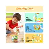 Picasso Magnetic Marble Run with Launcher - 80pcs