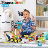 Picasso Magnetic Engineering Construction Building Set with Idea Book - 250pcs