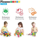 Picasso Magnetic Engineering Construction Building Set with Idea Book - 250pcs
