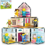 Picasso Magnetic Tiles Homestead Family Theme - 65pcs