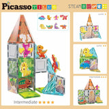 Picasso Magnetic Tiles Dinosaur Set - 38pcs