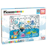 Picasso Magnetic Tiles Aquarium Marine Animal Set - 52pcs