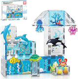Picasso Magnetic Tiles Aquarium Marine Animal Set - 52pcs