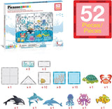 Picasso Magnetic Tiles Aquarium Marine Animal Set - 52pcs