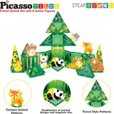 Picasso Magnetic Tiles Forest Animal Set - 56pcs