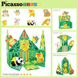Picasso Magnetic Tiles Forest Animal Set