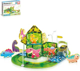 Picasso Magnetic Tiles Dinosaur Race Track - 89pcs