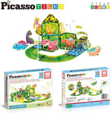Picasso Magnetic Tiles Dinosaur Race Track - 89pcs
