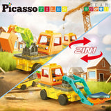 Picasso Magnetic Car Base Backhoe & Excavator 2in1 - 16pcs