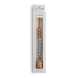 Mushie Pacifier Clips Eva Pale Taupe - Laadlee