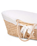 Childhome Bundle Moses Basket with Mattress and Off White Cover