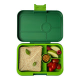 Yumbox Tapas 4 Compartments Lunch Box - Palm Green Solid Green Tray