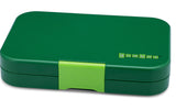 Yumbox Tapas 4 Compartments Lunch Box - Palm Green Solid Green Tray