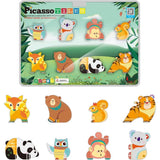 Picasso Magnetic Block Forest Animals - 8pcs