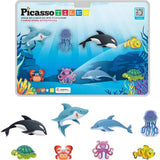 Picasso Magnetic Block Marine Animals - 8pcs