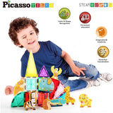 Picasso Magnetic Blocks Safari Animal - 8pcs