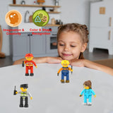 Picasso Magnetic City Builder Character Figure - 4pcs