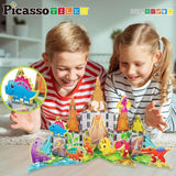Picasso Magnetic Dinosaur Figures - 8pcs