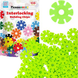 Picasso Magnetic Interlocking Building Chips - 108pcs