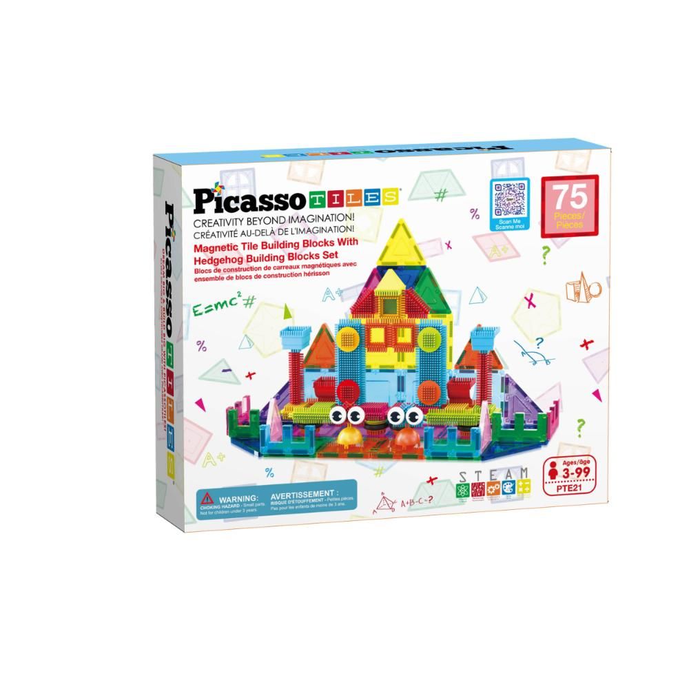 picasso-tiles-magnetic-tiles-w-hedgehog-building-block-set-75pcs-1