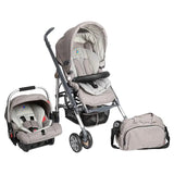 Pierre Cardin 3-in-1 Baby Stroller With Diaper Bag - Cream