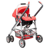 Pierre Cardin 3-in-1 Baby Stroller With Diaper Bag - Red