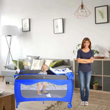 Pierre Cardin Baby Bed & Playpen - Blue