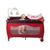 Pierre Cardin Baby Bed & Playpen - Red