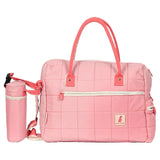 Pierre Cardin Baby Diaper Bag With Bottle Holder - Baby Pink