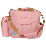 Pierre Cardin Baby Diaper Bag With Bottle Holder - Dark Pink