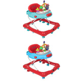 Pierre Cardin Baby Walker With Toy Tray - Red