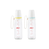 Pigeon Glass Feeding Bottle With Handle 240ml - Assorted
