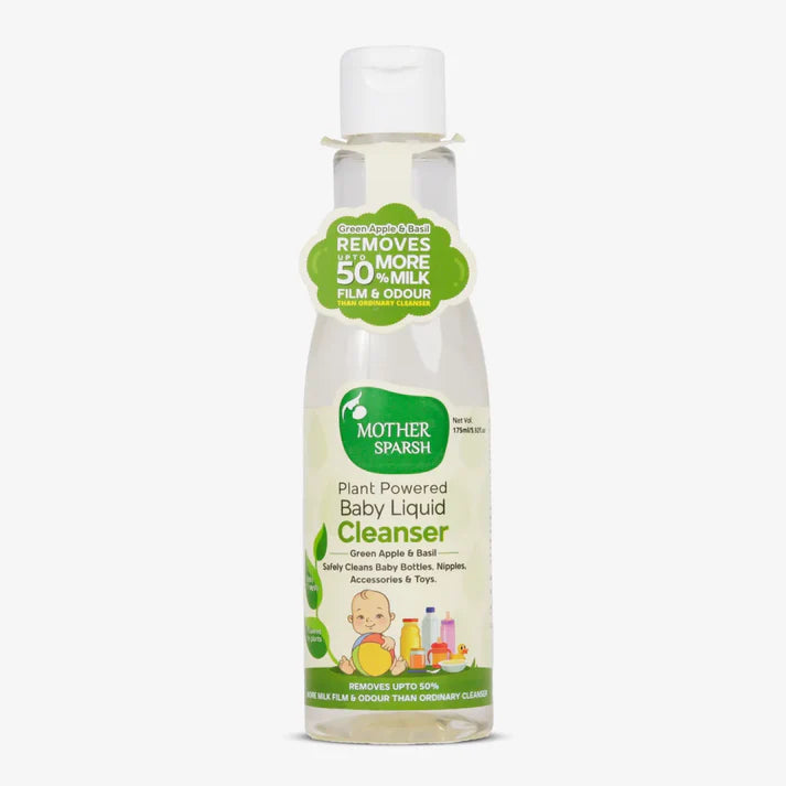 Mother Sparsh Plant Powered Baby Liquid Cleanser - 175ml - Laadlee