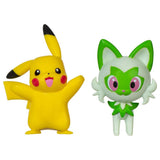 Pokemon Battle Figure Pikachu & Sprigatito - 2pcs