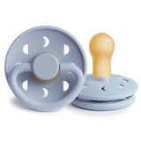 Frigg Moon Phase Latex Baby Pacifier 6M-18M, 1Pack, Powder Blue - Size 2 - Laadlee