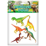 Power Joy Animal Worldz Dinosaur 6inch - 4Pcs (Style & Color May Vary)