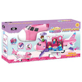 Power Joy Playhome Airplane Playset with 2 Dolls