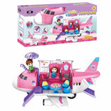 Power Joy Playhome Airplane Playset with 2 Dolls