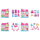 Power Joy Playhome Happy Family Dollhouse Set- Assorted