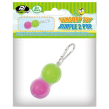 Power Joy Fidget Toy Dimple 2Pop Keychain - Assorted 1pc
